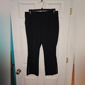 Counterparts Black Trousers with Gold Button Details Size Large